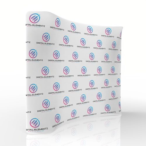 Curved Fabric Tube Display Wall